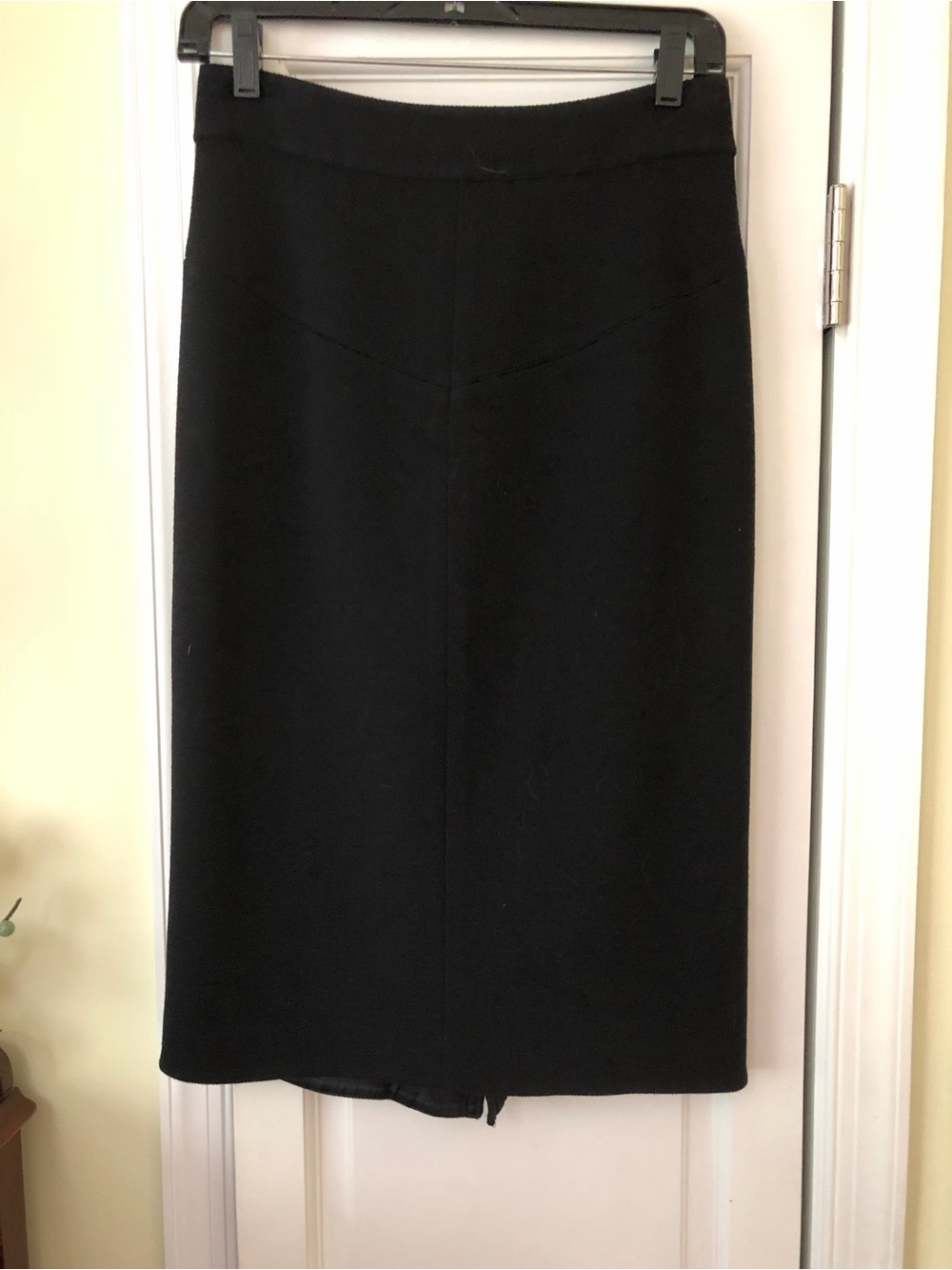 Diane Von Furstenberg Black Straight Midi Skirt